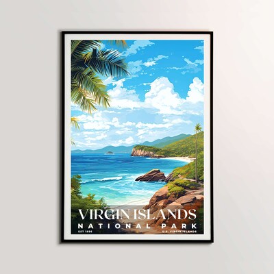 Virgin Islands National Park Poster, Travel Art, Office Poster, Home Decor | S6 - image2